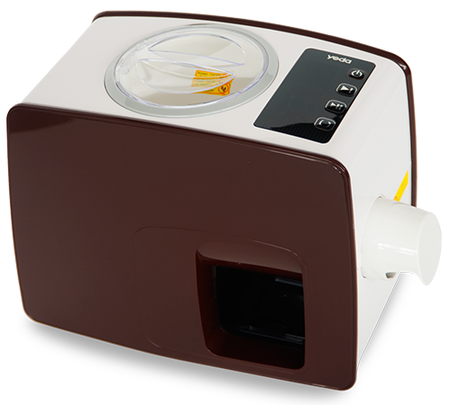 Yoda Home Pro oljepresse som presser kaldpresset olje fra hamp, linfrø og sesam – hjemmelaget sunn olje med naturlig smak.